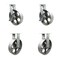 Service Caster 10'' Heavy Duty Semi Steel Cast Iron Wheel Caster Set 2 Brakes 2 Rigid, 4PK CRAN-SCC-KP92S1030-SSR-SLB-2-R-2 - alternate 1